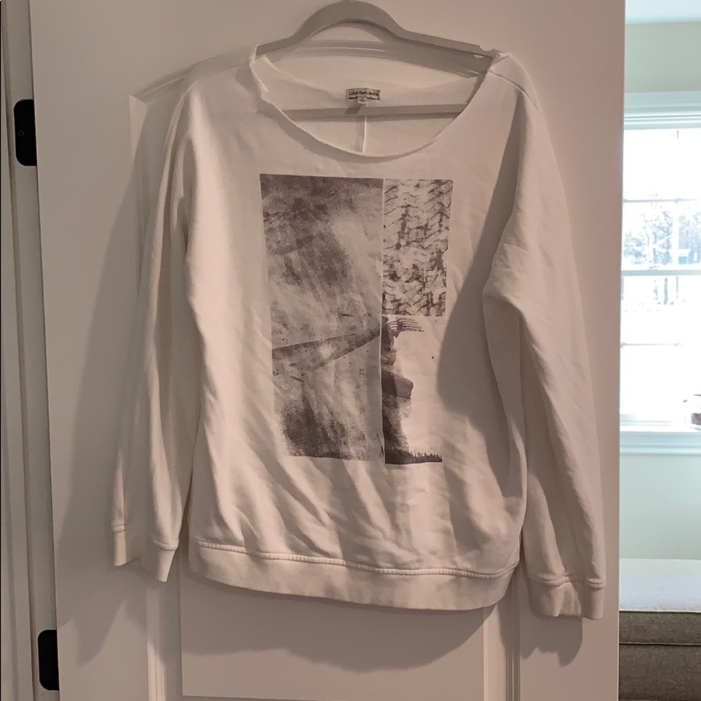 Calvin Klein off the shoulder hoodie